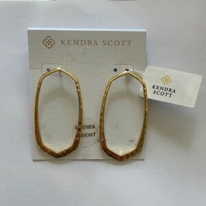 Kendra Scott Hammered Gold Earrings
